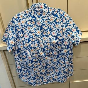 J Crew floral print short sleeve shirt